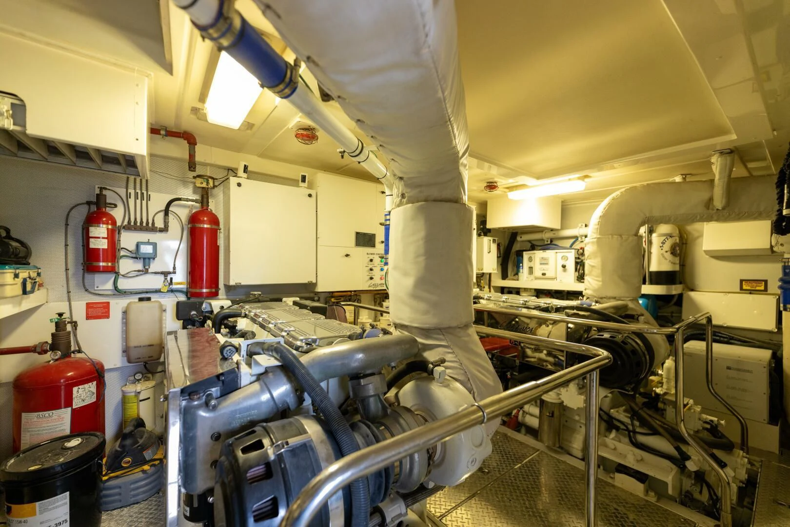 a machine in a factory aboard KATHLEEN Yacht for Sale