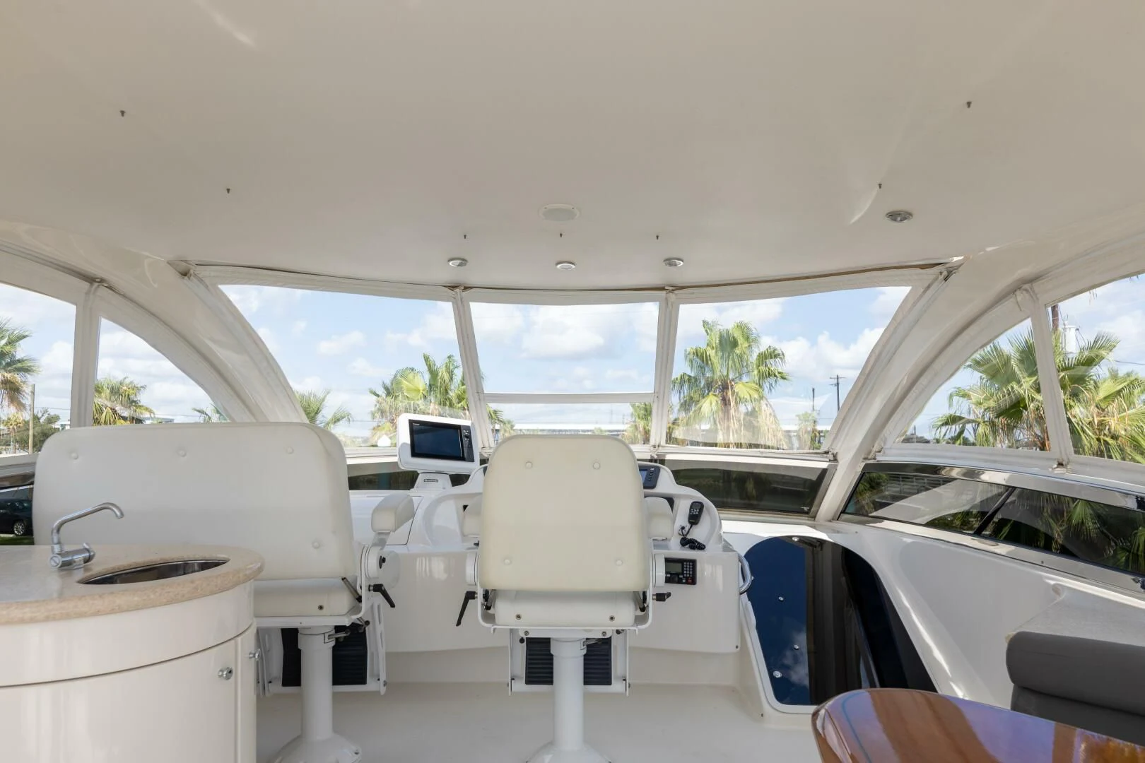 inside of a car aboard KATHLEEN Yacht for Sale