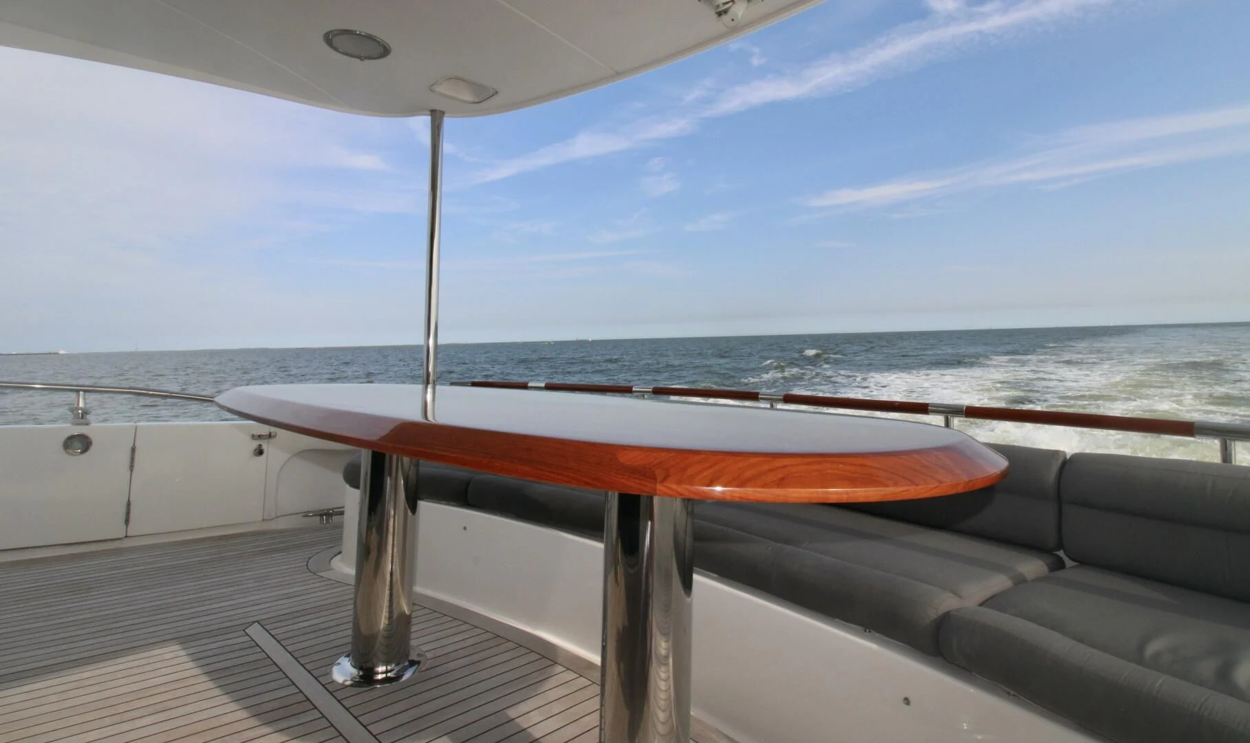 a table on a boat aboard KATHLEEN Yacht for Sale