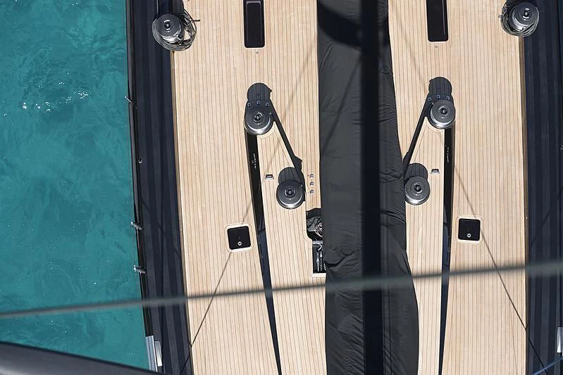 a door with a handle and a handle aboard V Yacht for Sale