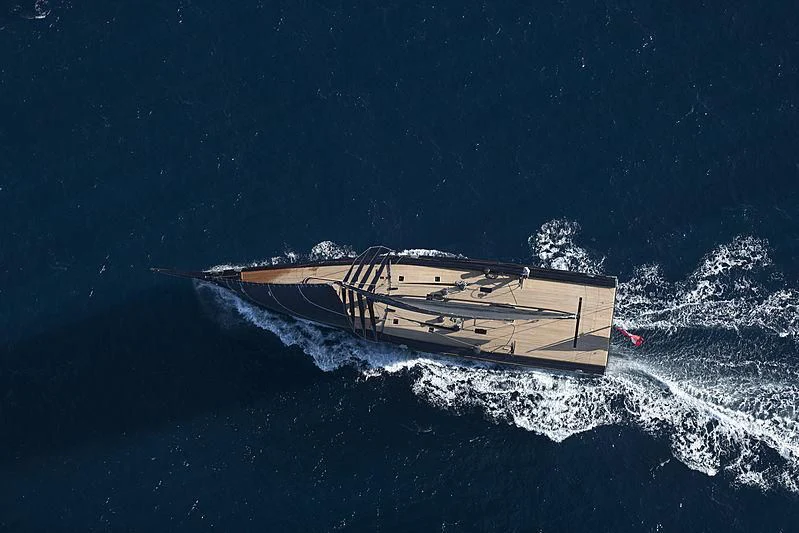 a ship in the water aboard V Yacht for Sale