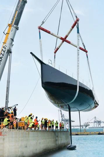 a group of people on a boat aboard V Yacht for Sale