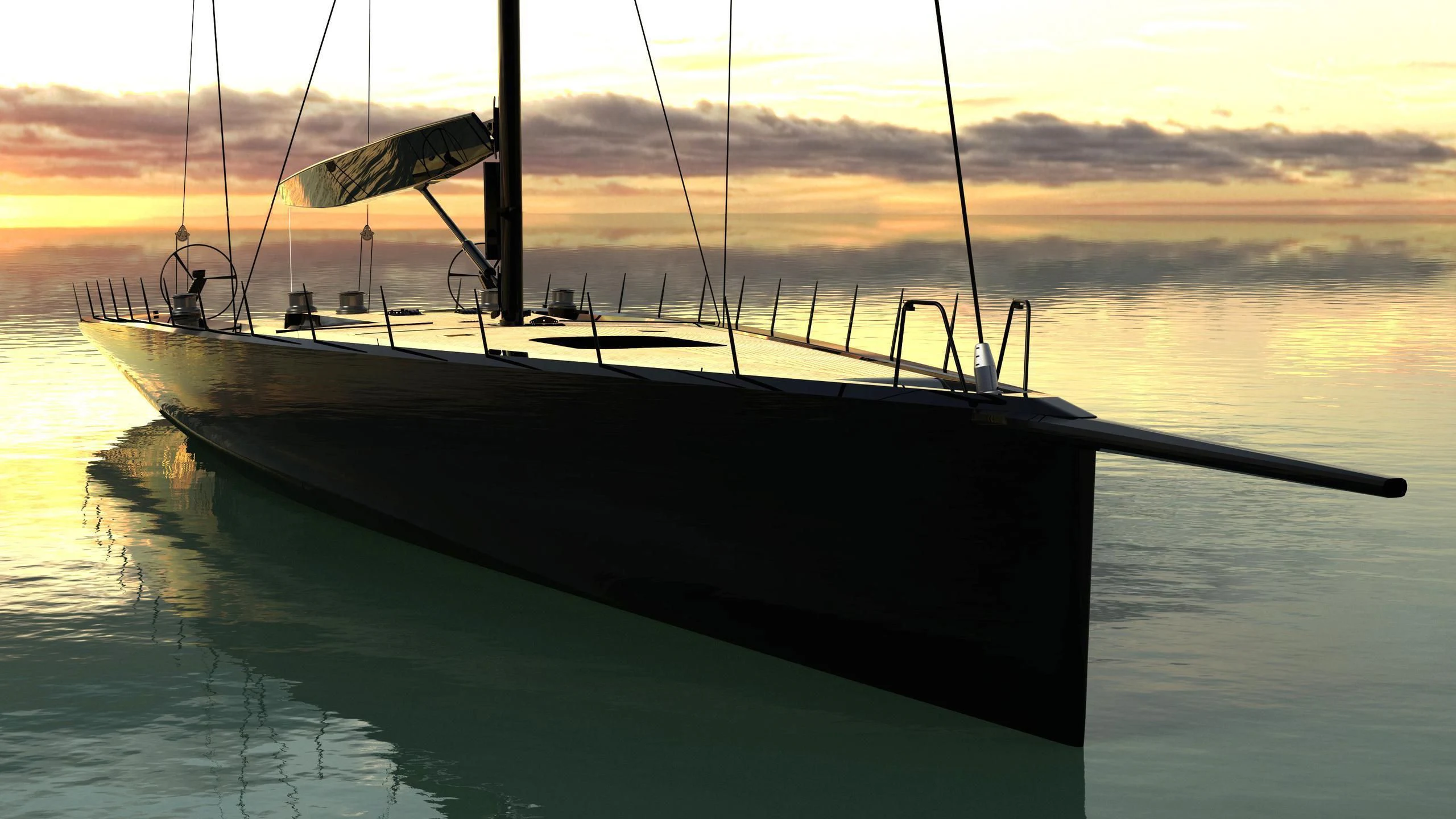 a boat in the water aboard V Yacht for Sale