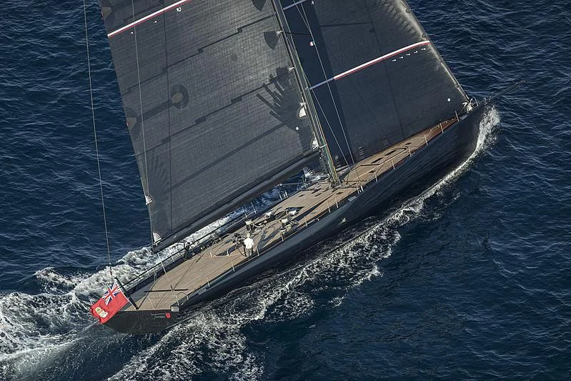 a large ship in the water aboard V Yacht for Sale