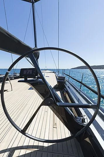 a large ship on the water aboard V Yacht for Sale