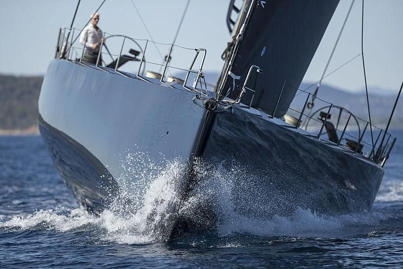 a man on a boat aboard V Yacht for Sale