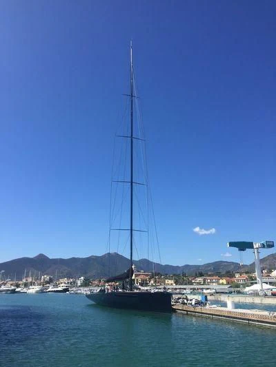 a sailboat in the water aboard V Yacht for Sale