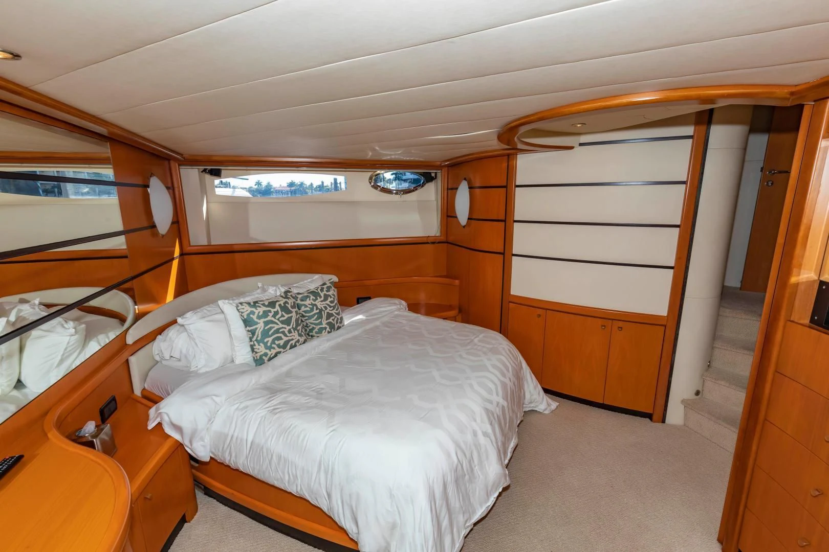 a room with bunk beds aboard FREE SPIRIT Yacht for Sale