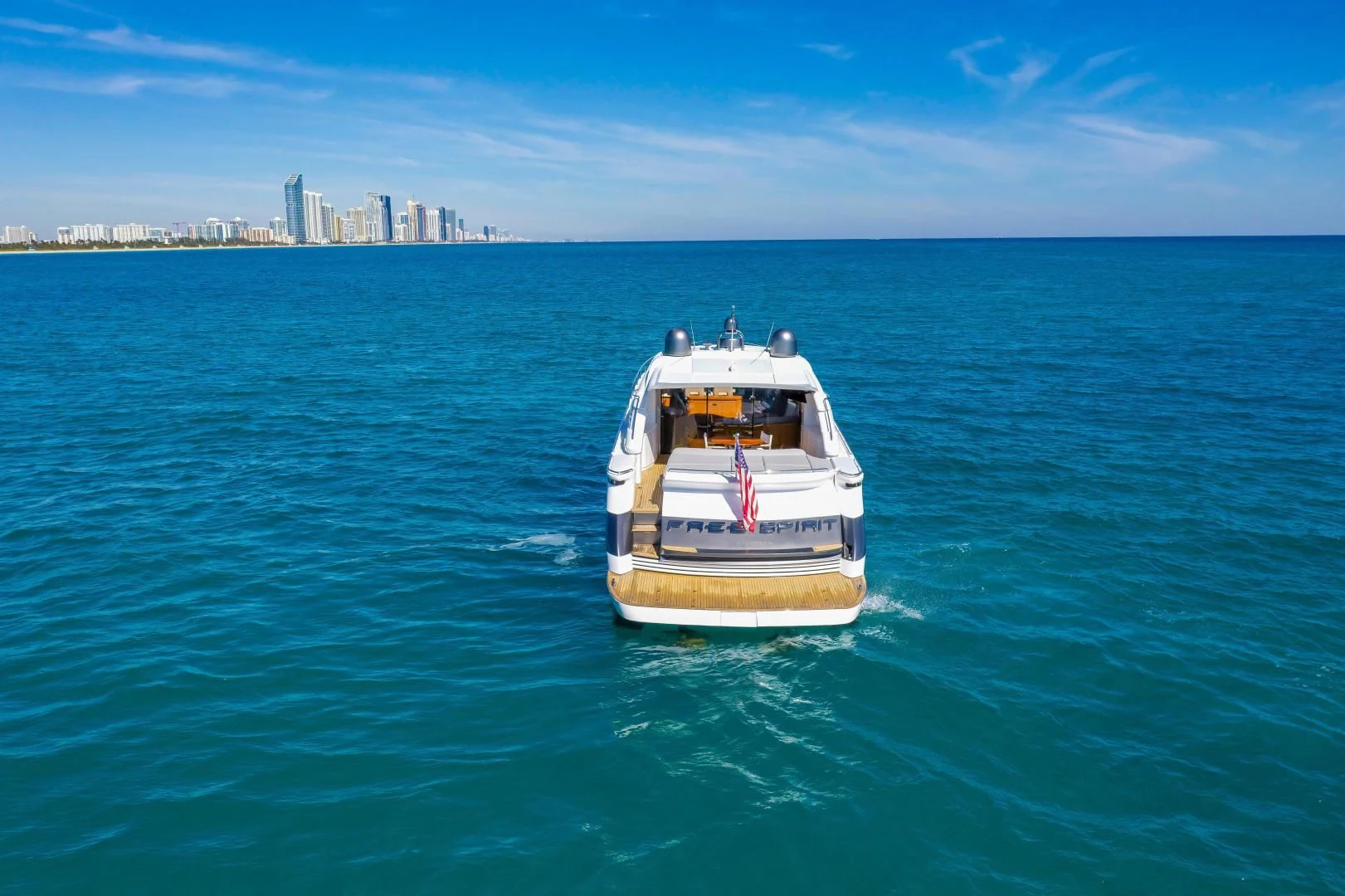 a boat in the water aboard FREE SPIRIT Yacht for Sale