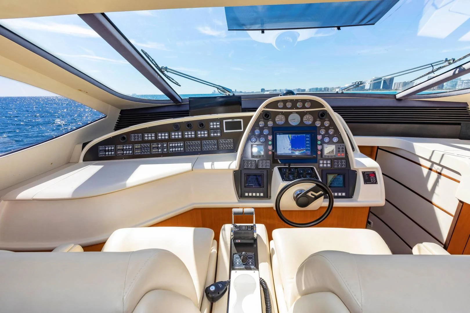 a cockpit of a plane aboard FREE SPIRIT Yacht for Sale