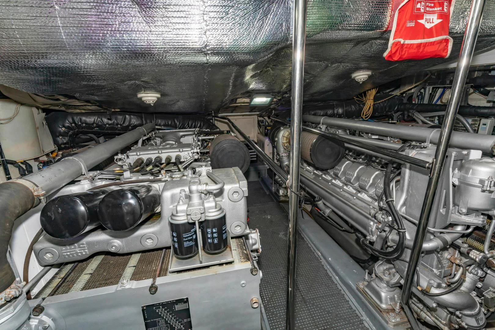 a close-up of a machine aboard FREE SPIRIT Yacht for Sale