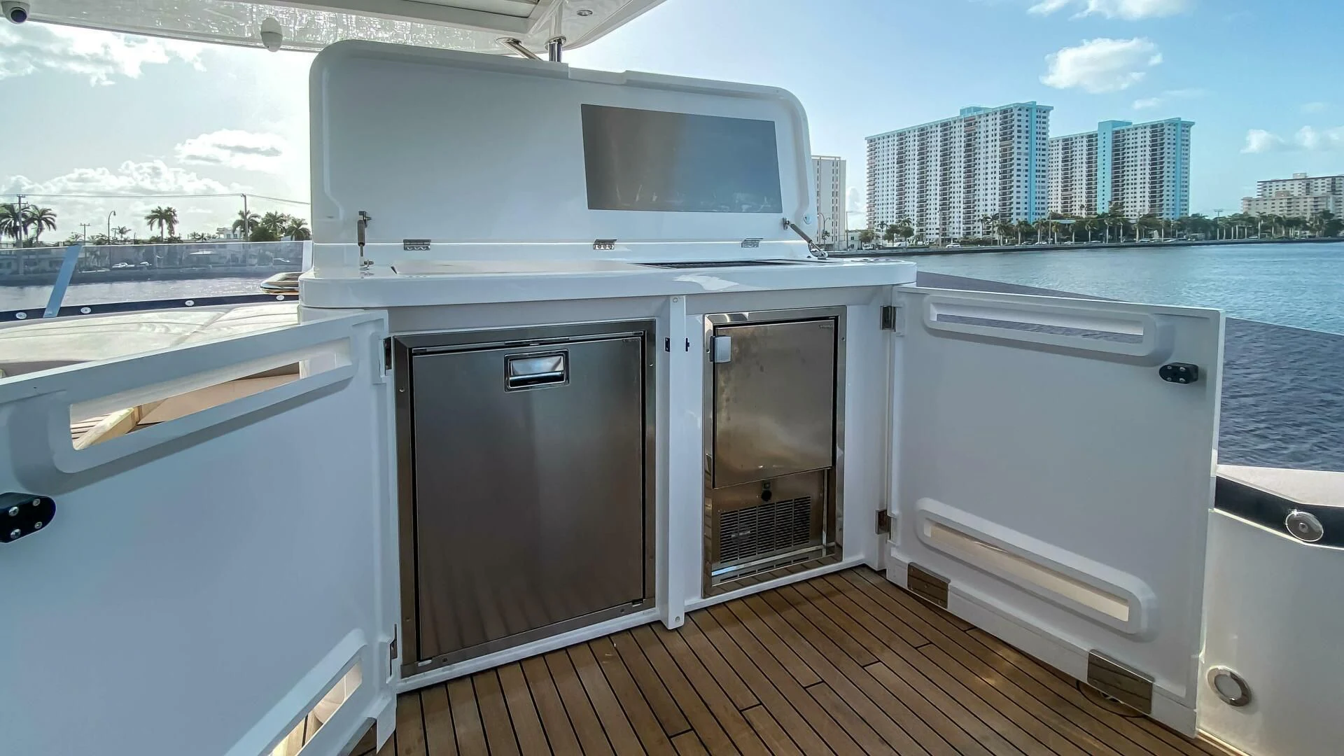 a boat on the water aboard LAGO PARADISE Yacht for Sale
