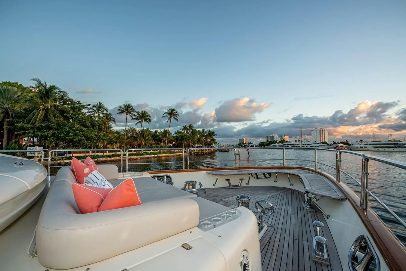 a boat on the water aboard VIVERE Yacht for Sale