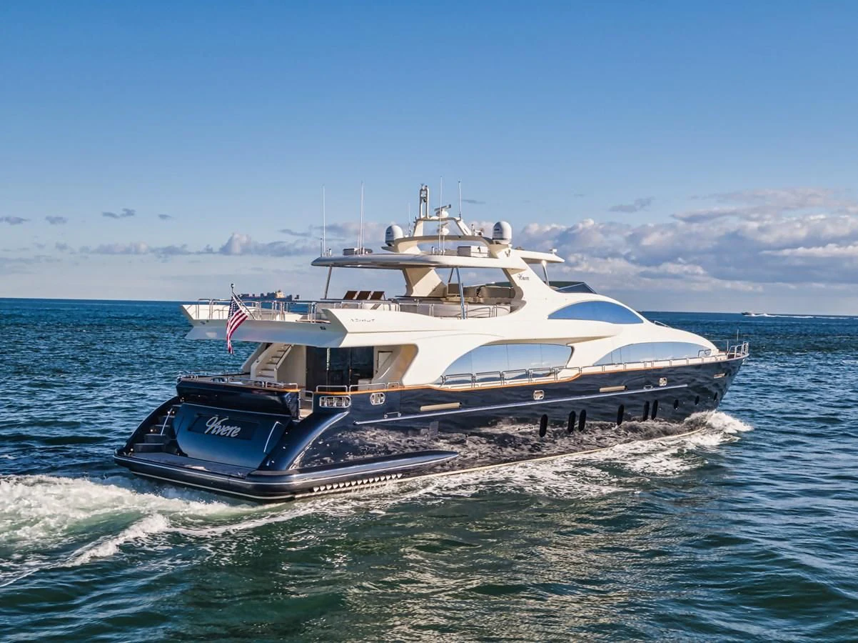 a boat on the water aboard VIVERE Yacht for Sale