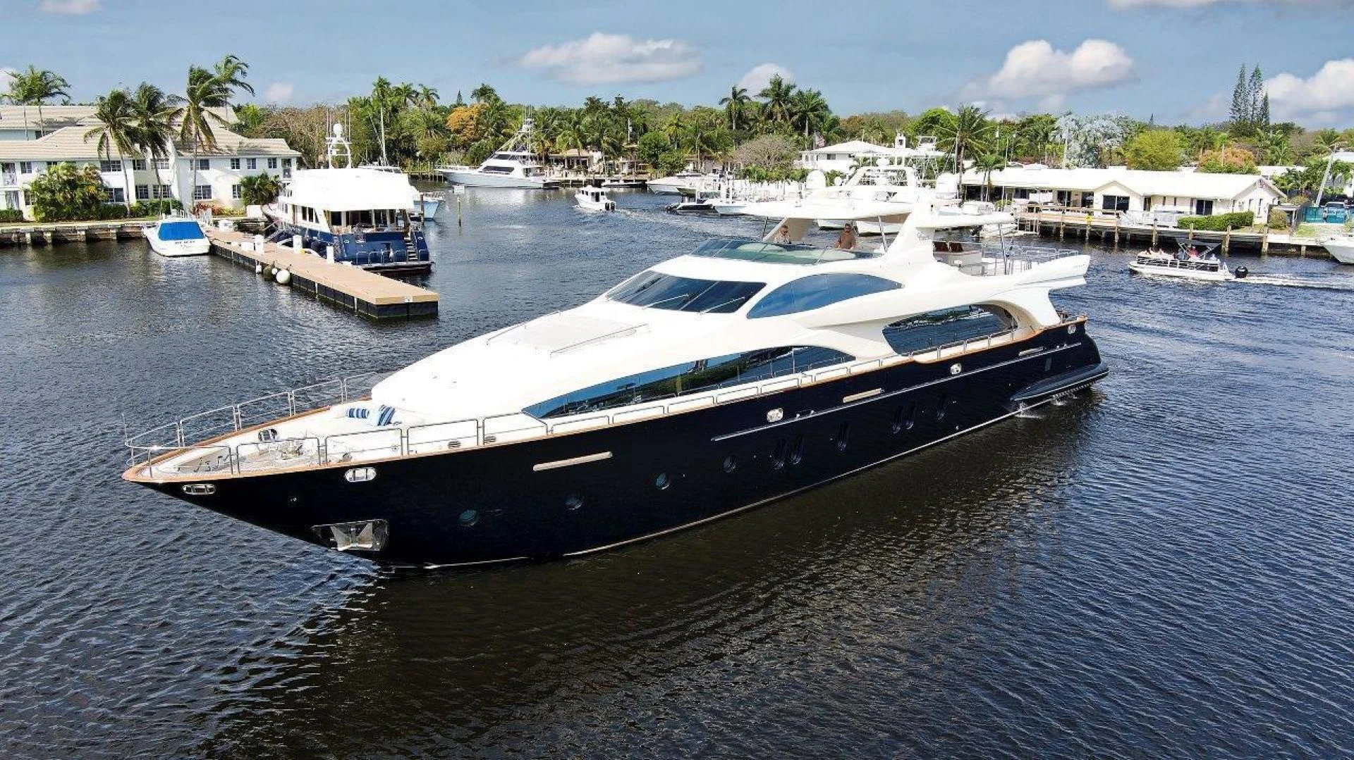 a boat in the water aboard VIVERE Yacht for Sale