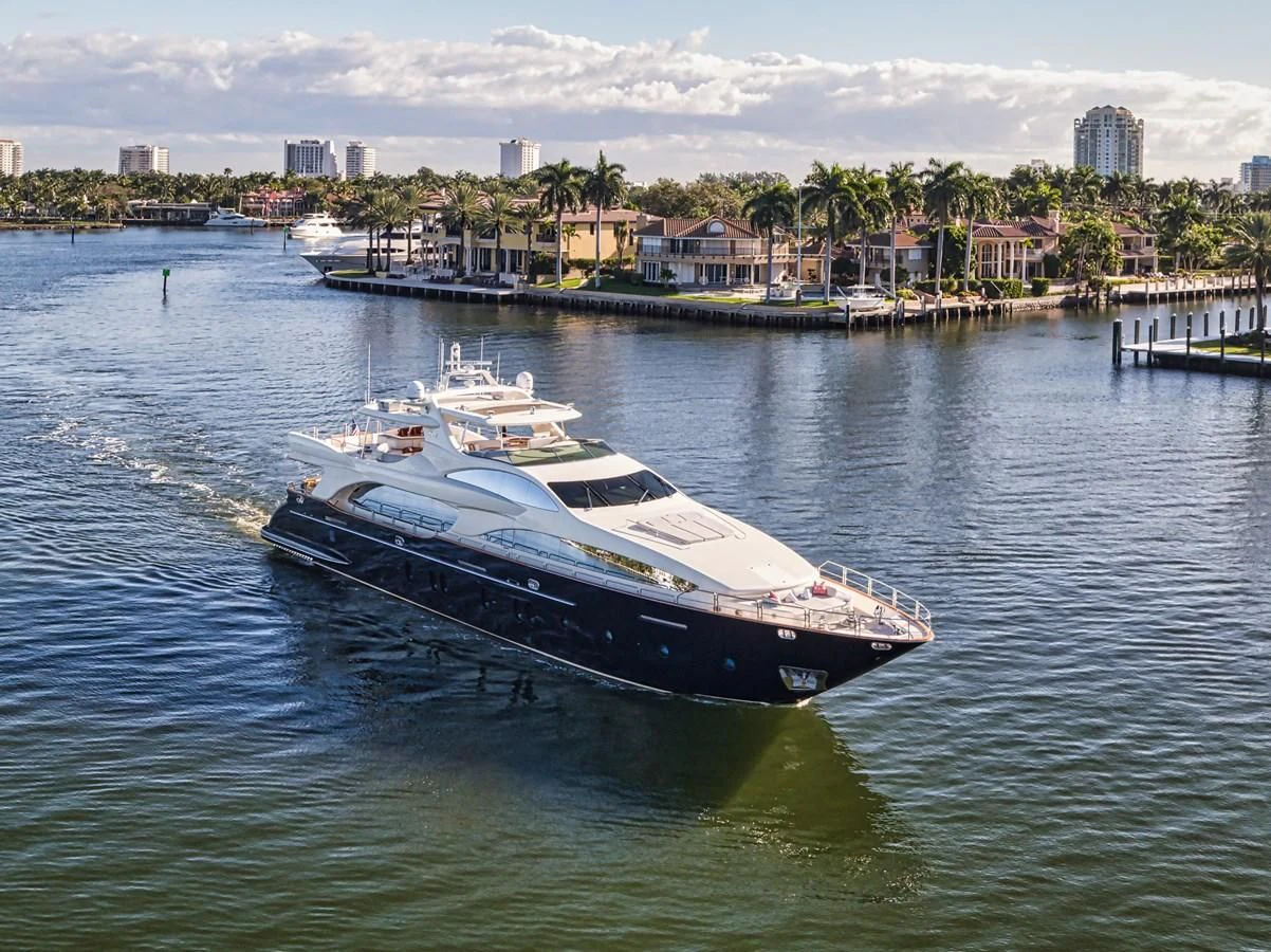 a boat on the water aboard VIVERE Yacht for Sale