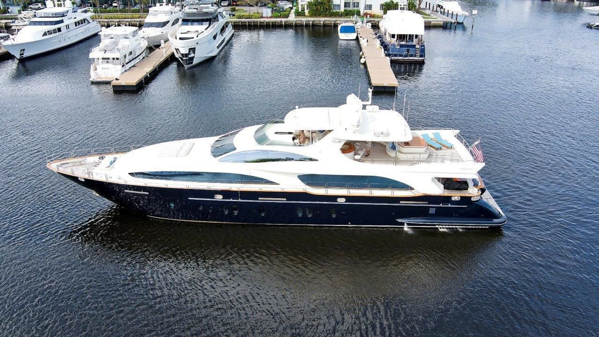 a boat on the water aboard VIVERE Yacht for Sale
