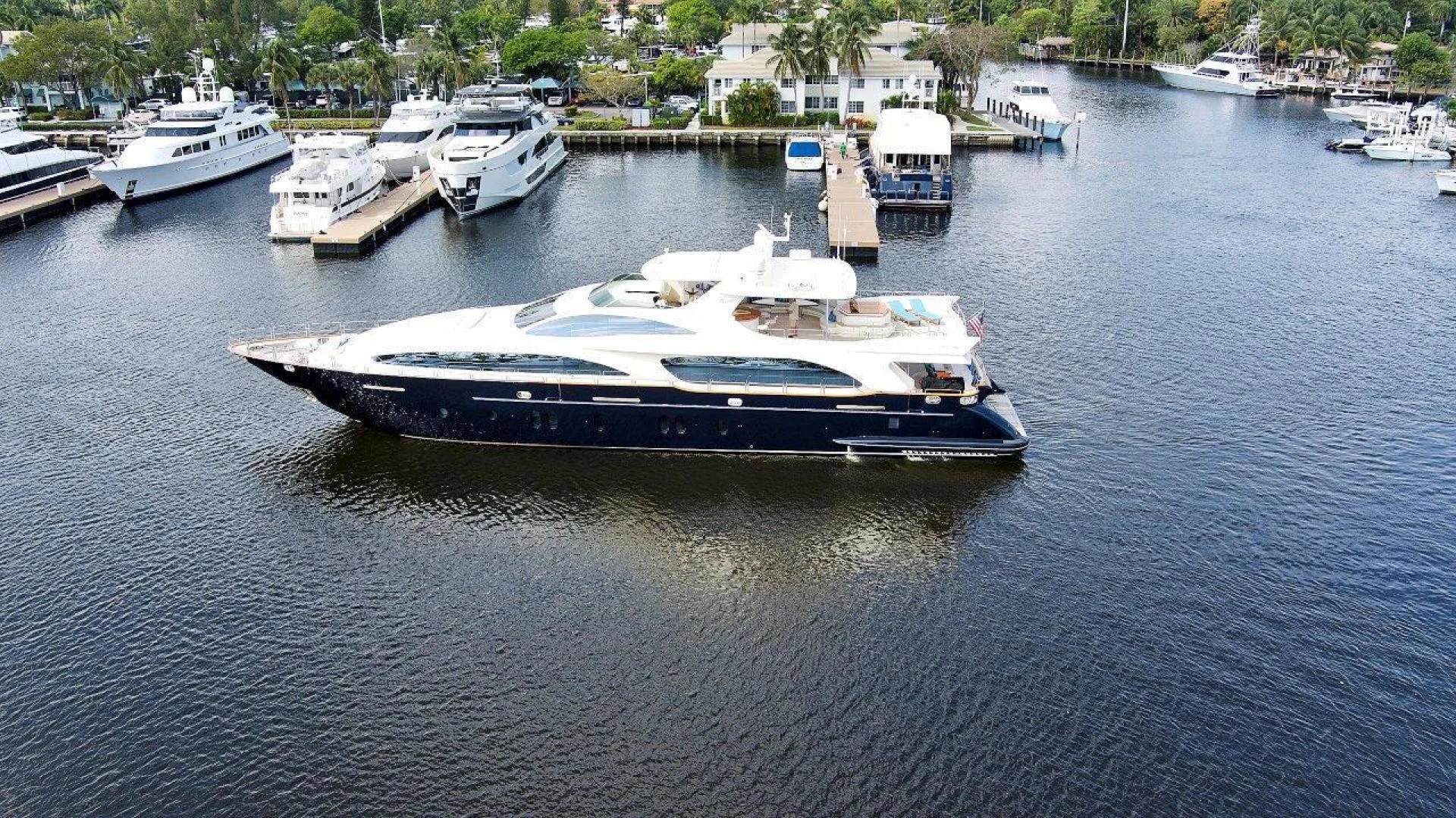 a boat in the water aboard VIVERE Yacht for Sale