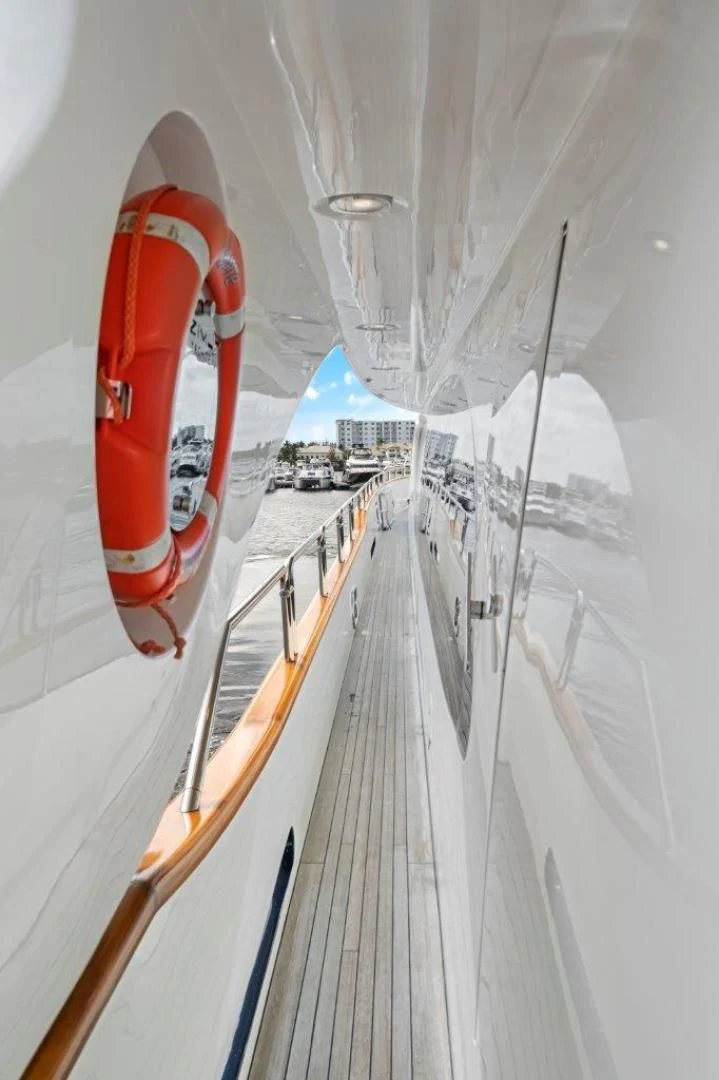 a boat on the water aboard VIVERE Yacht for Sale