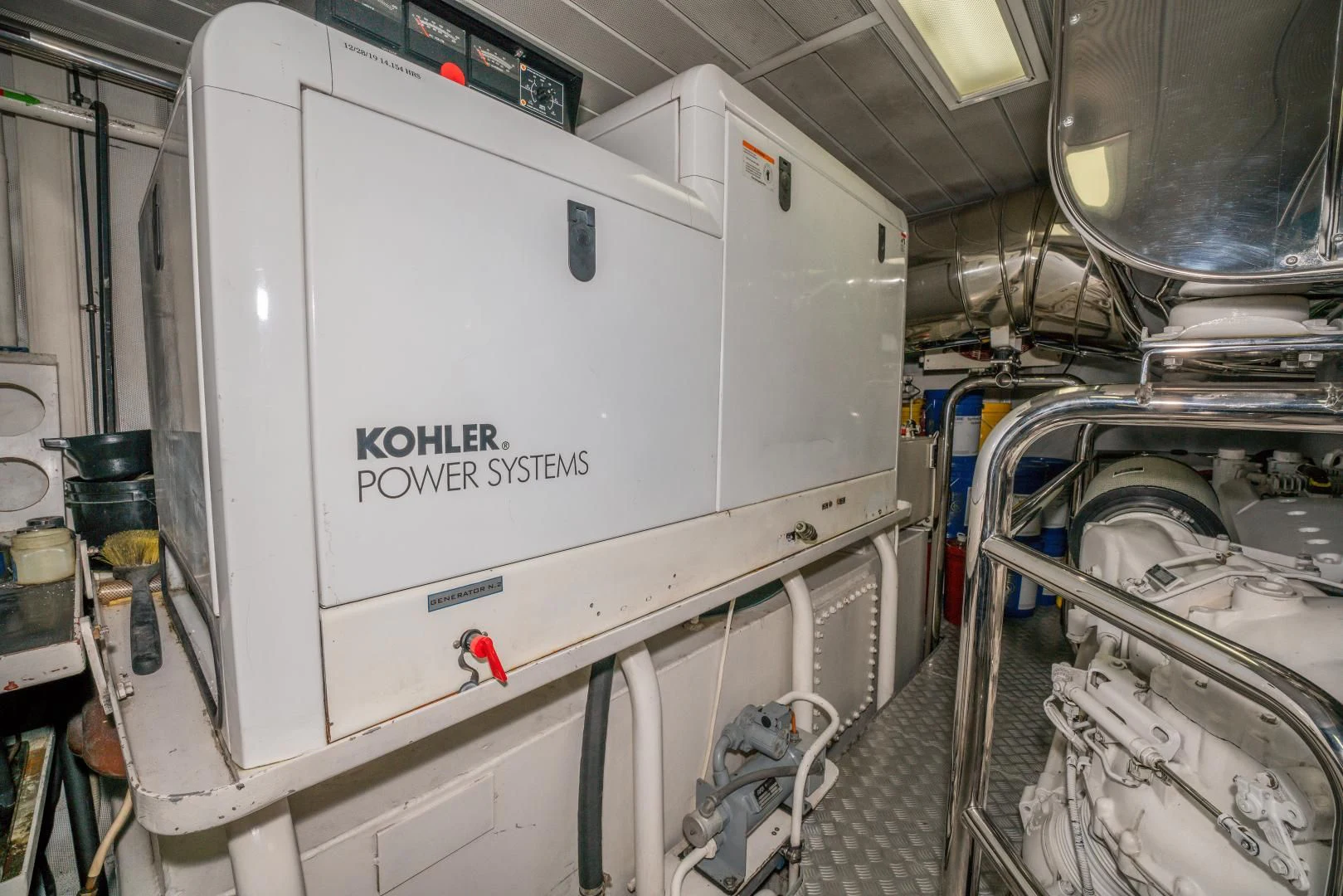 a large white machine aboard VIVERE Yacht for Sale