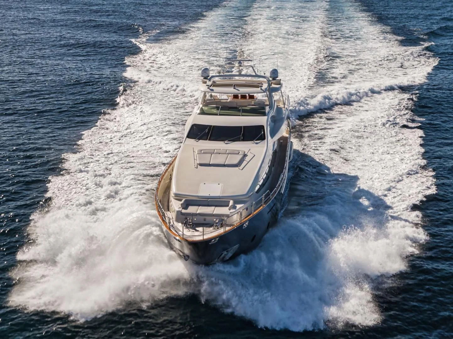 a boat on the water aboard VIVERE Yacht for Sale