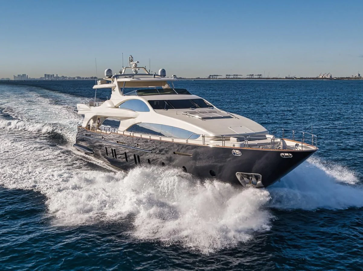 a boat on the water aboard VIVERE Yacht for Sale