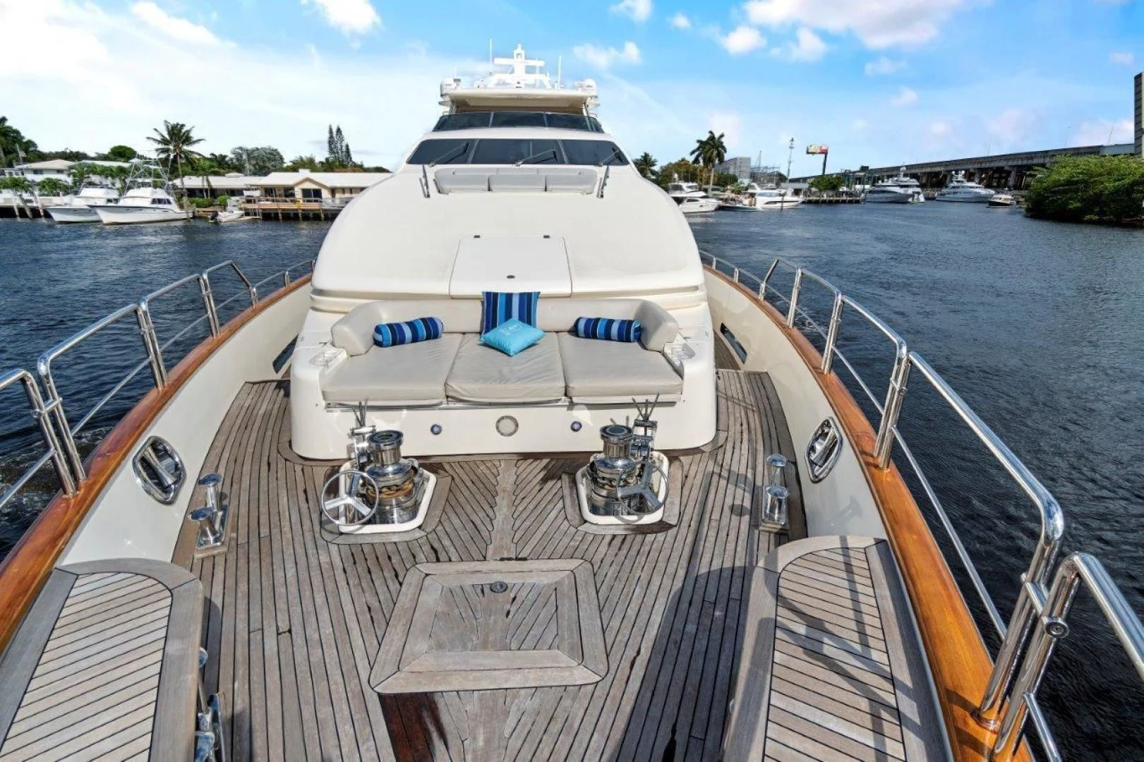 a boat on a body of water aboard VIVERE Yacht for Sale