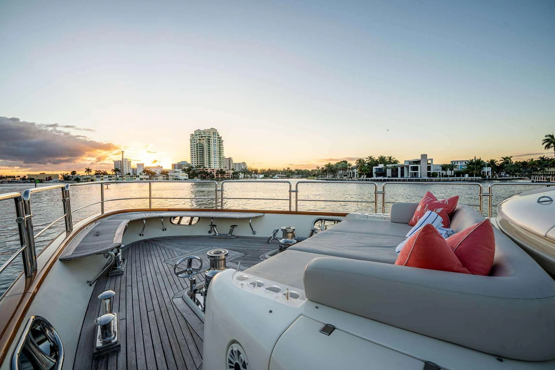 a boat on a body of water aboard VIVERE Yacht for Sale