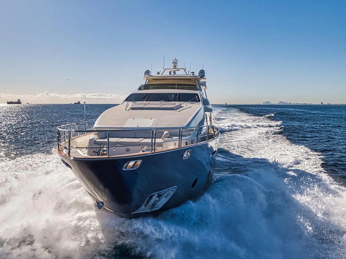 a boat on the water aboard VIVERE Yacht for Sale