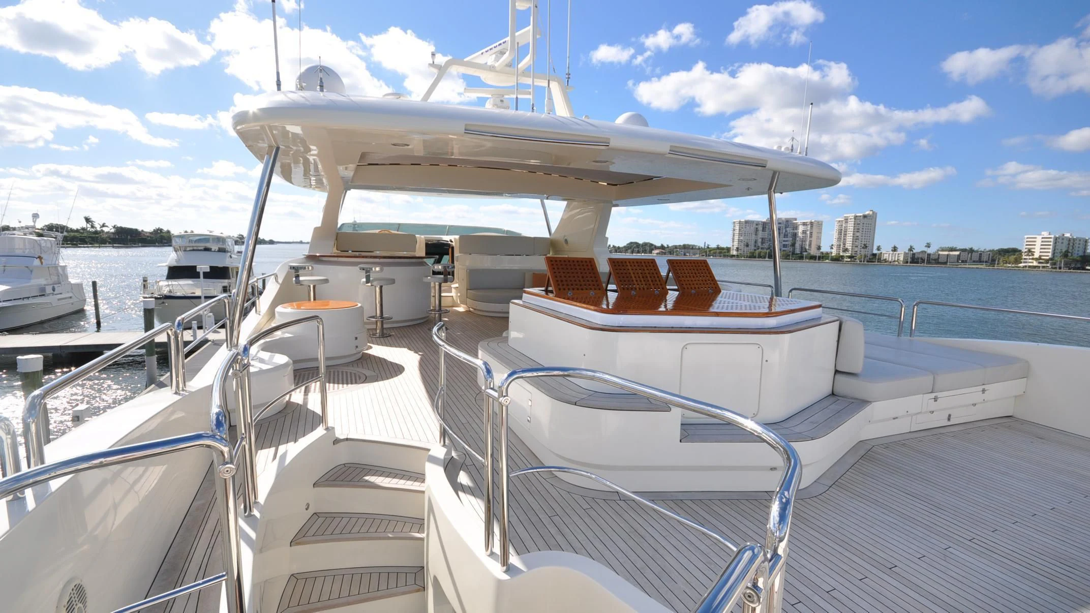 a boat on the water aboard VIVERE Yacht for Sale