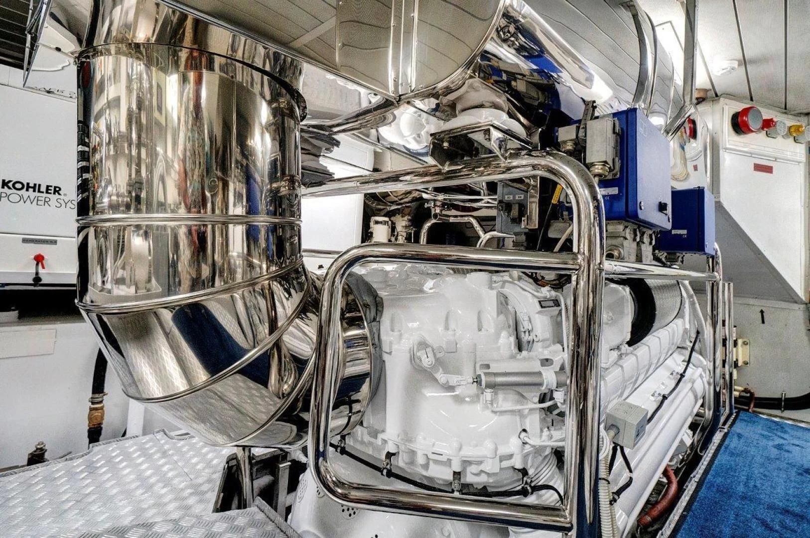 a close-up of a machine aboard VIVERE Yacht for Sale