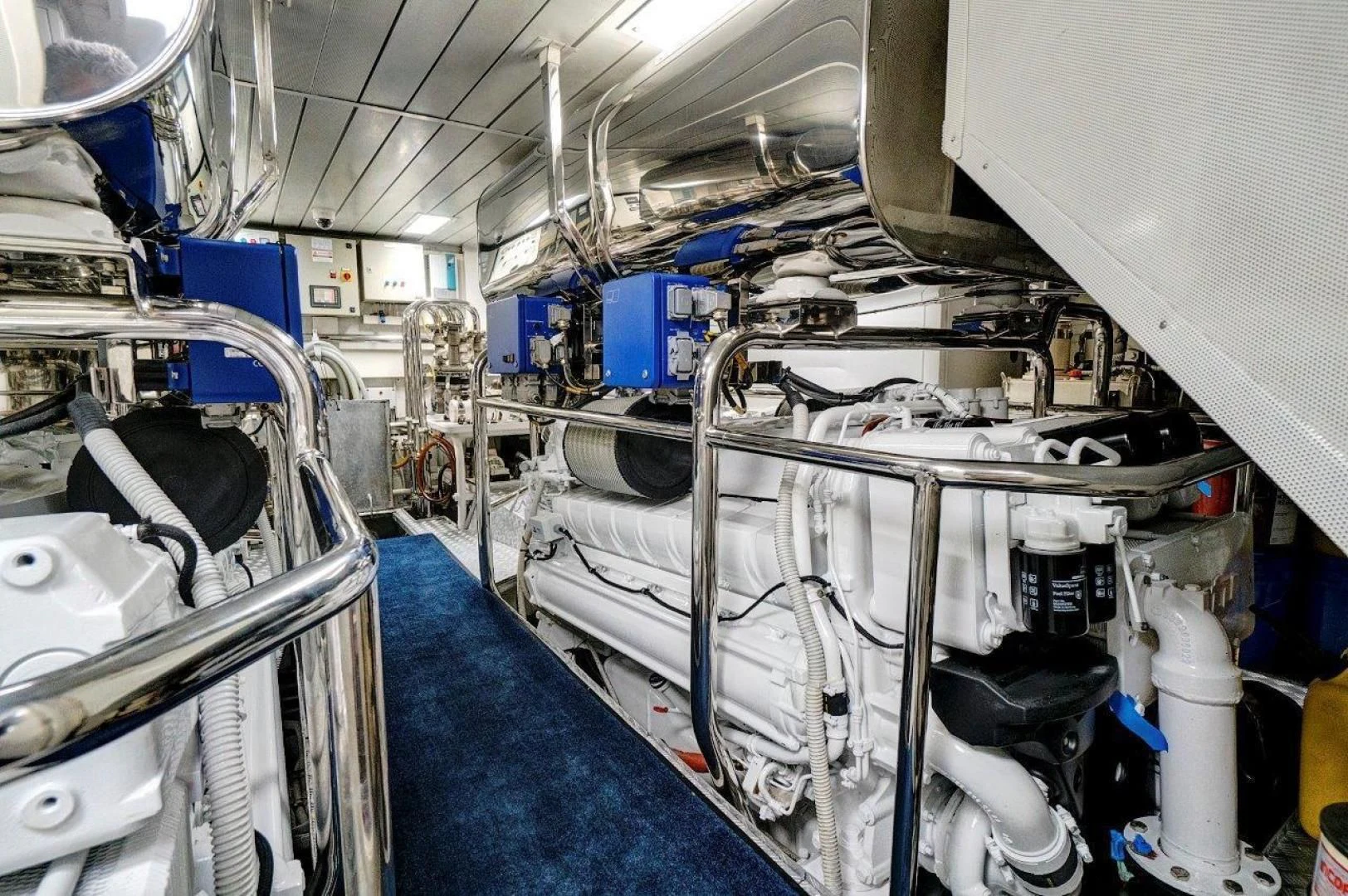 a close-up of a machine aboard VIVERE Yacht for Sale