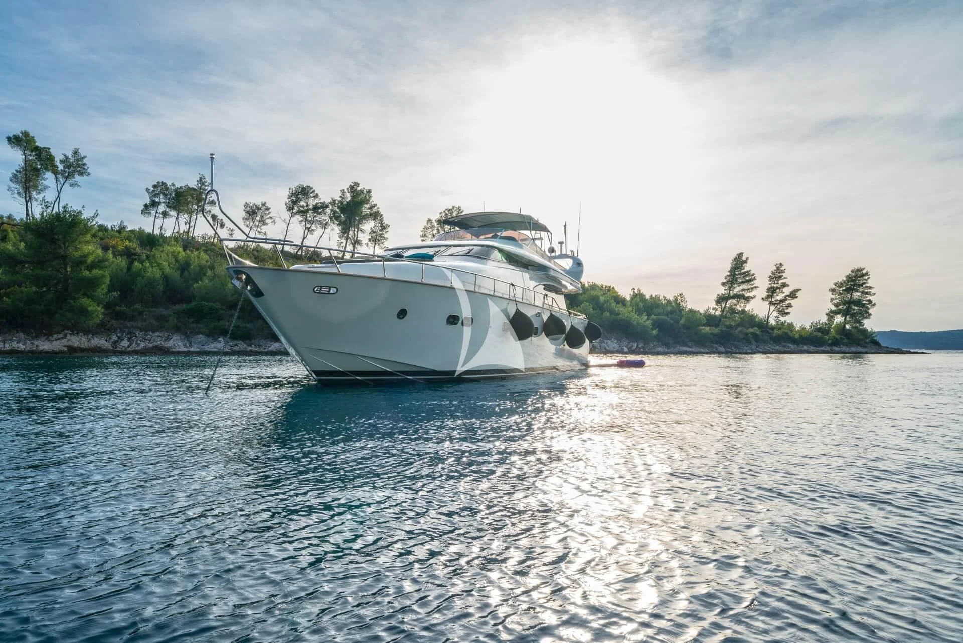 a boat on the water aboard JANTAR Yacht for Charter