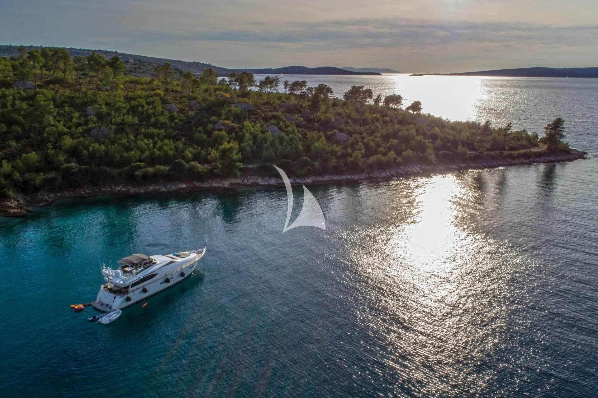 a boat on the water aboard JANTAR Yacht for Charter