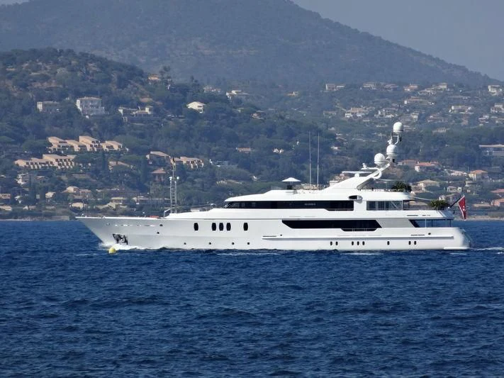 a white boat in the water aboard SEAHORSE Yacht for Sale