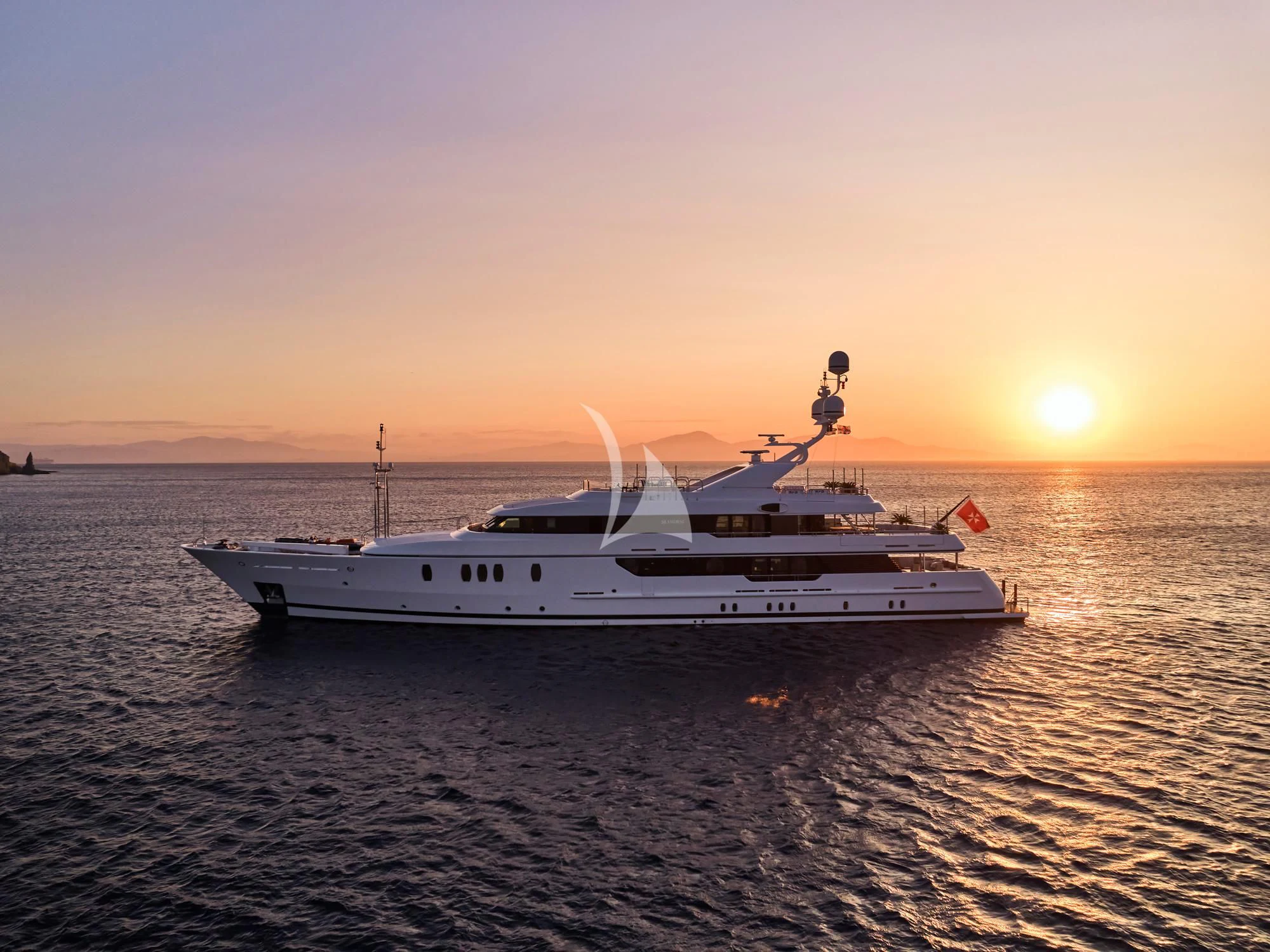 a boat in the water aboard SEAHORSE Yacht for Sale