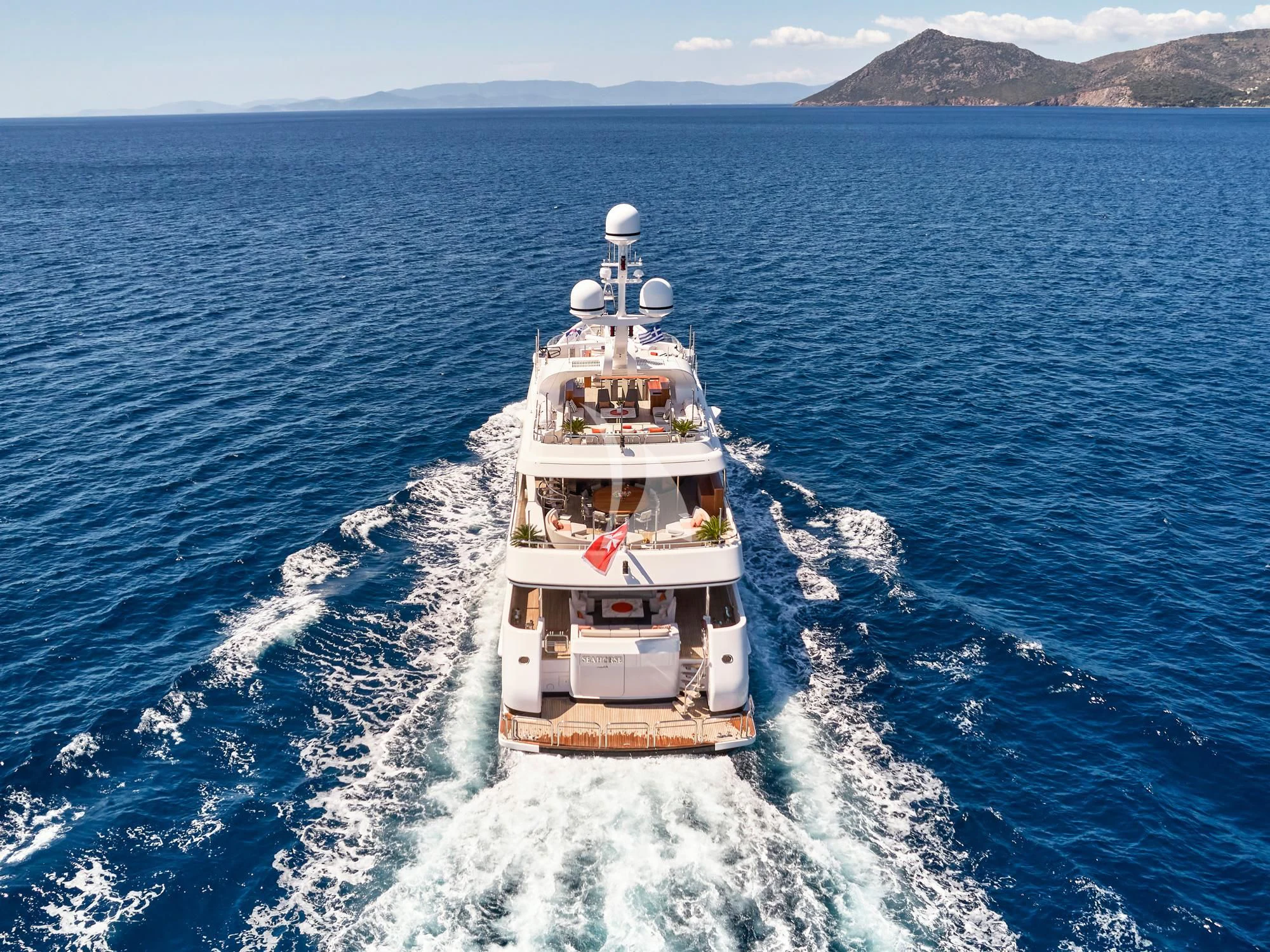 a ship on the water aboard SEAHORSE Yacht for Sale