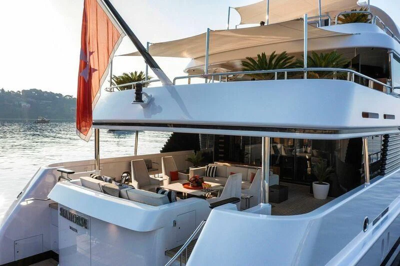 a boat on the water aboard SEAHORSE Yacht for Sale