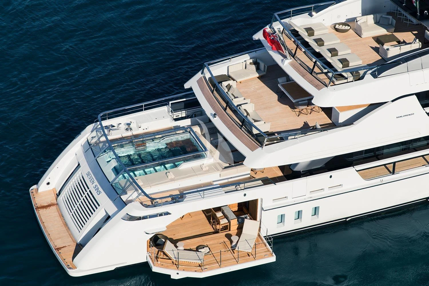 a group of boats on the water aboard SEVEN SINS Yacht for Sale