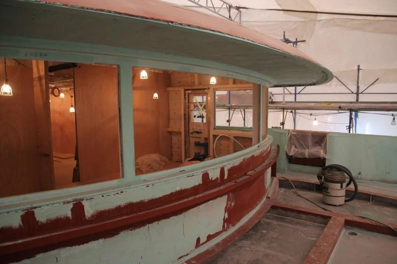 a house being built aboard SEVEN SINS Yacht for Sale