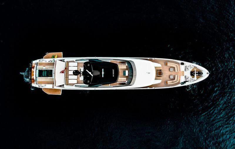 a space ship in space aboard SEVEN SINS Yacht for Sale