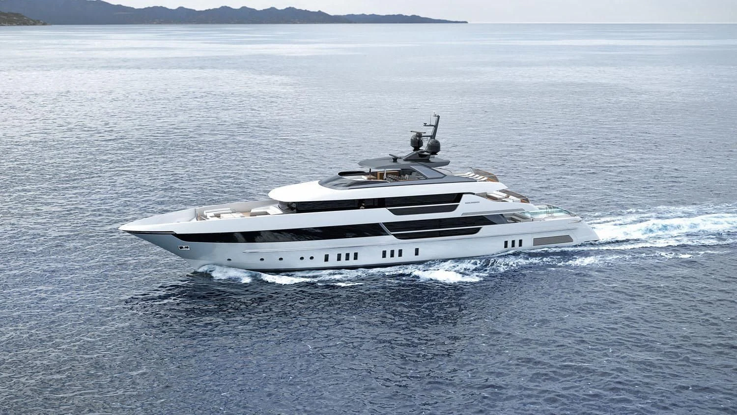 a white yacht in the water aboard SEVEN SINS Yacht for Sale