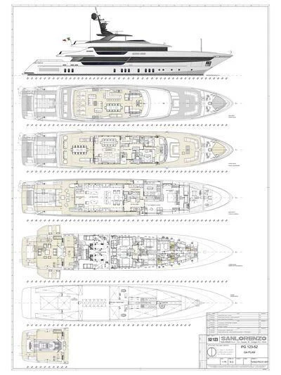diagram aboard SEVEN SINS Yacht for Sale