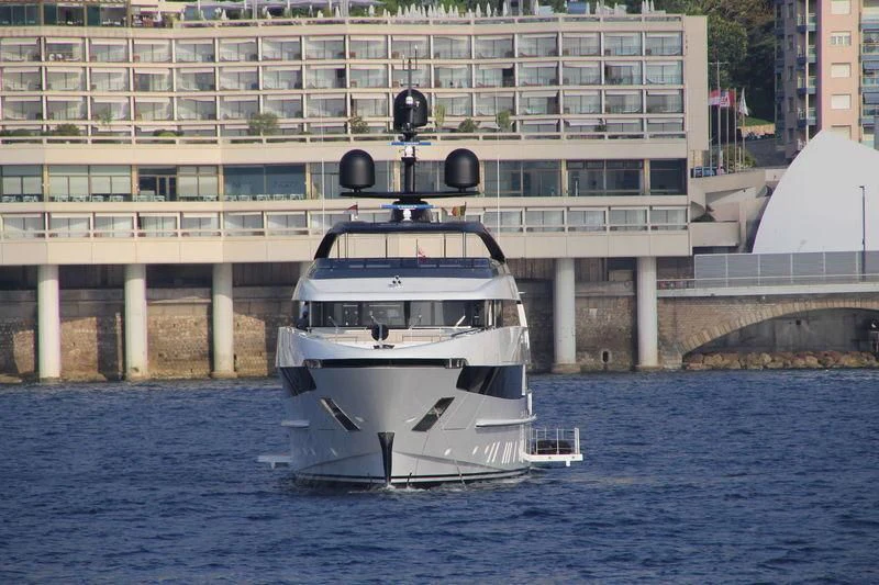a boat in the water aboard SEVEN SINS Yacht for Sale