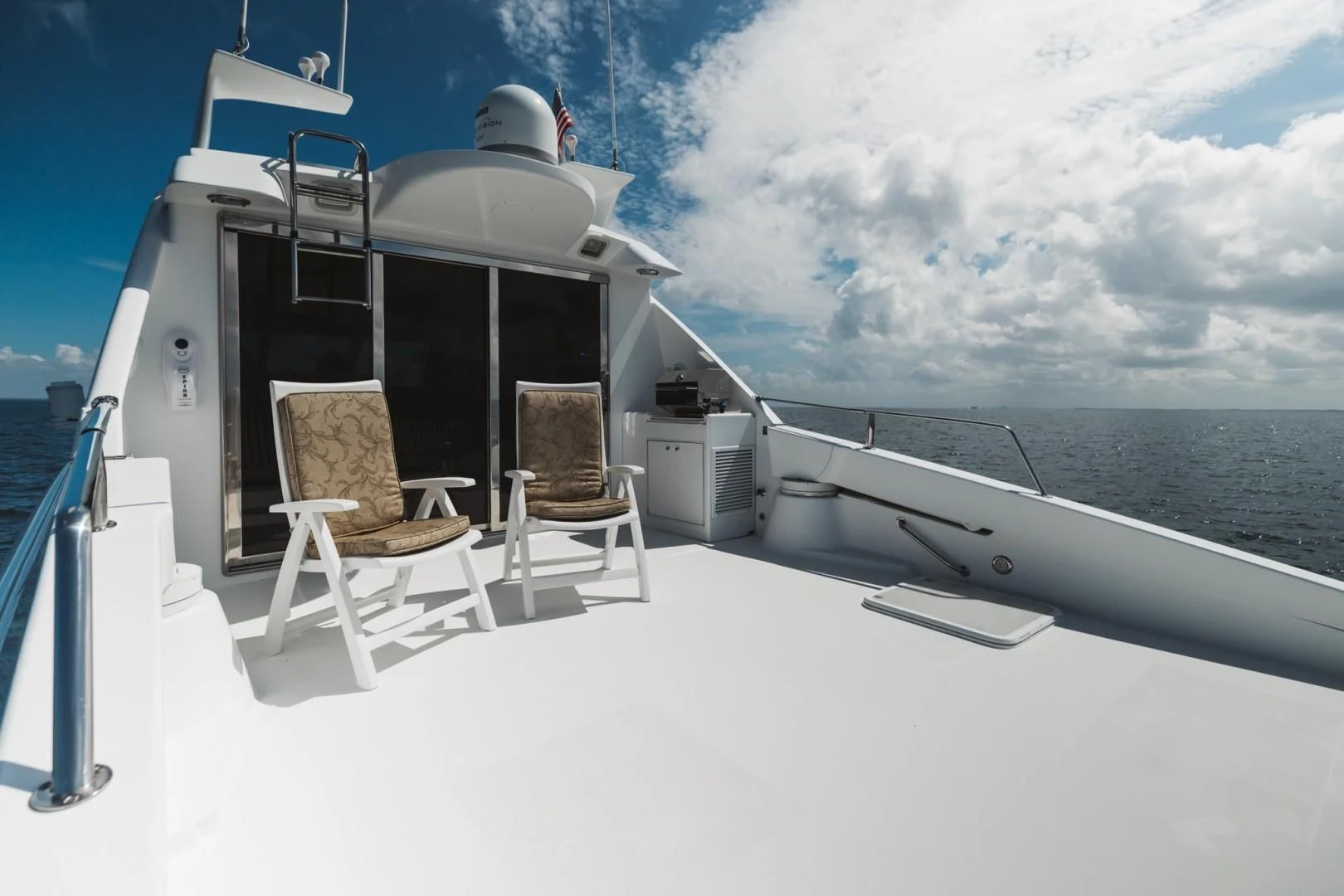 chairs on a boat aboard DOUBLE EAGLE Yacht for Sale