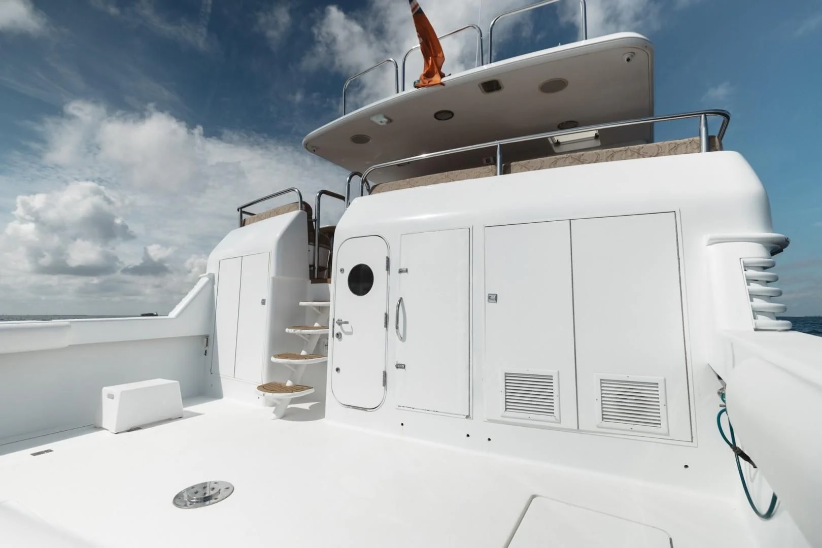 a space shuttle on a launch pad aboard DOUBLE EAGLE Yacht for Sale