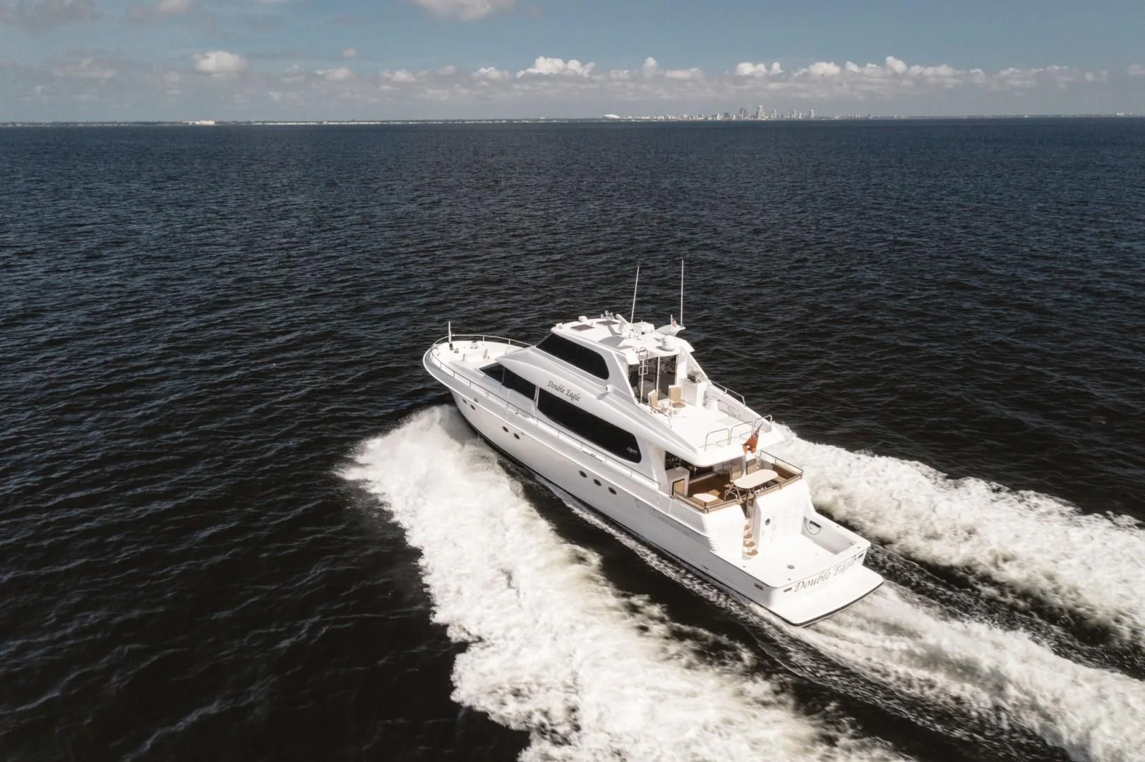 a boat on the water aboard DOUBLE EAGLE Yacht for Sale