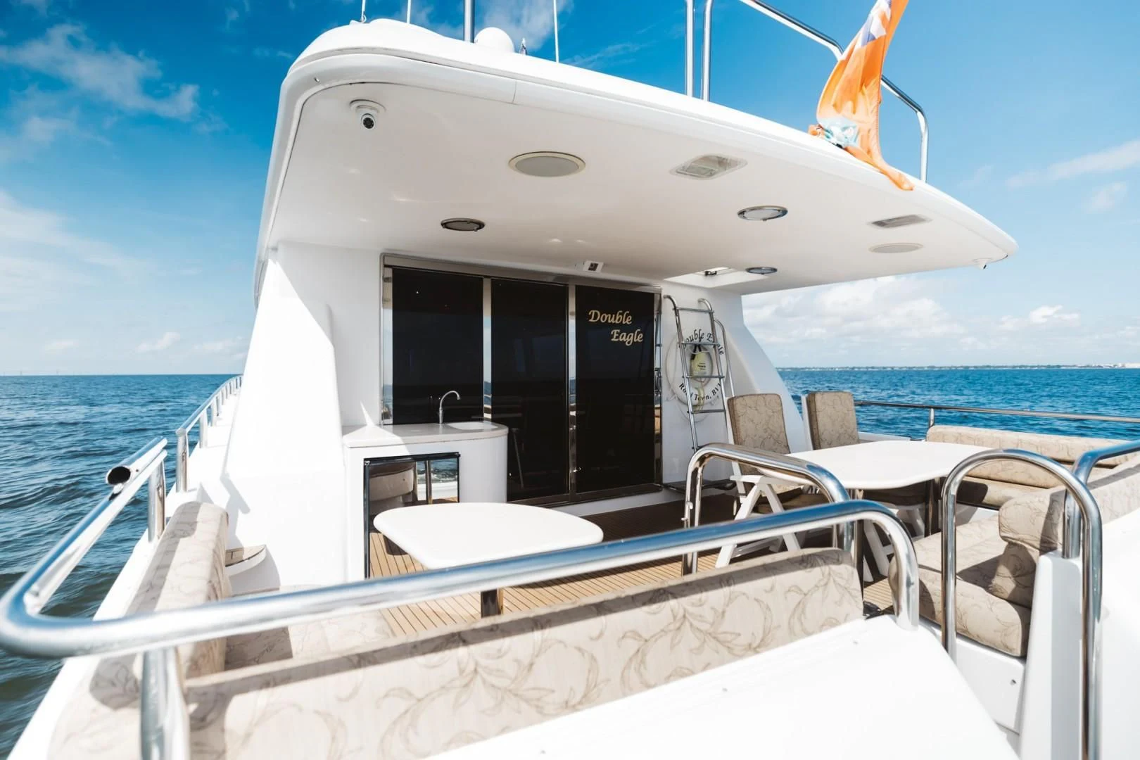 a boat on the water aboard DOUBLE EAGLE Yacht for Sale
