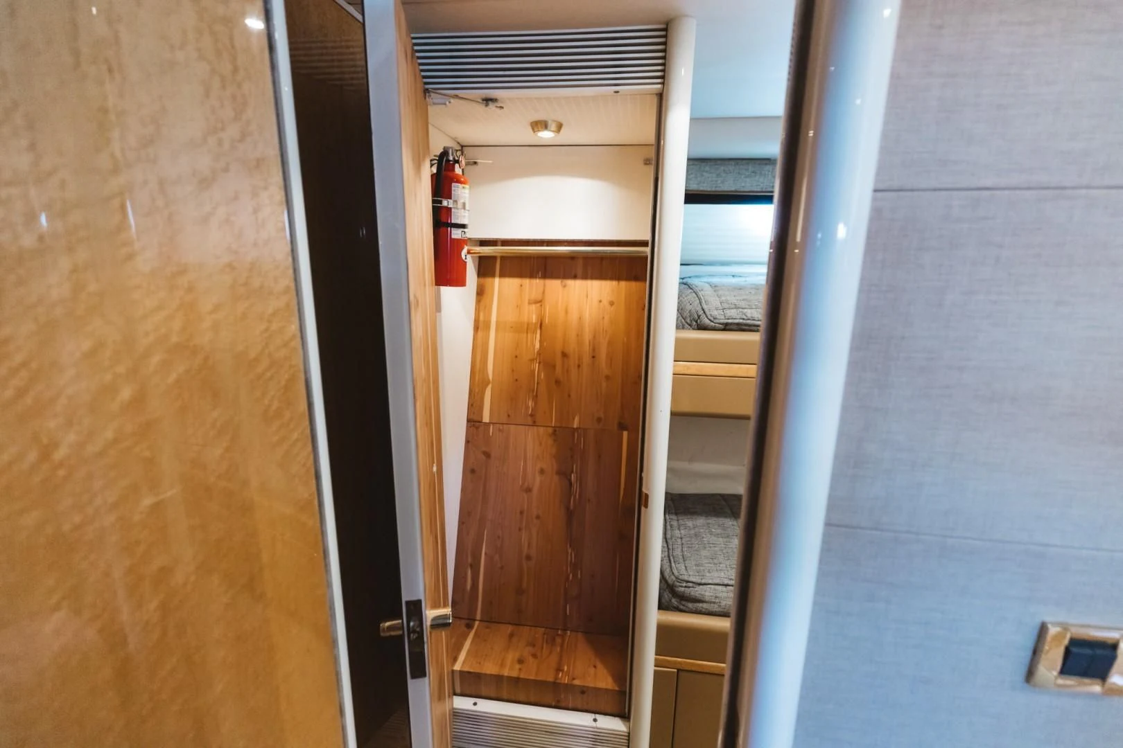 a door in a room aboard DOUBLE EAGLE Yacht for Sale