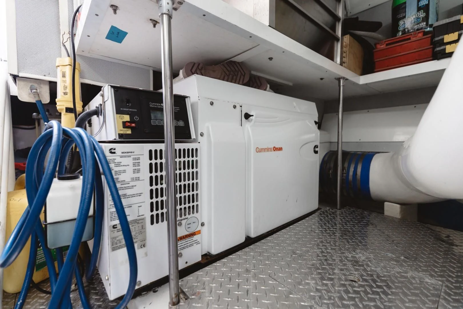 a machine with a large white object aboard DOUBLE EAGLE Yacht for Sale